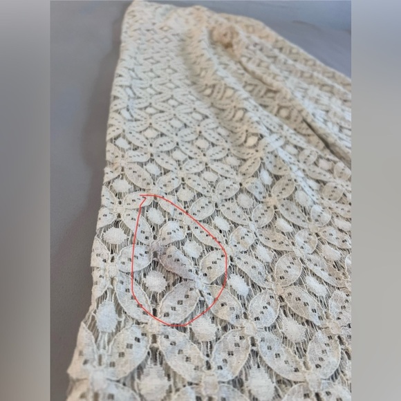 Boom Boom Jeans Ivory Lace Pants with Underlining Shorts‎  - Size Medium - Picture 11 of 12